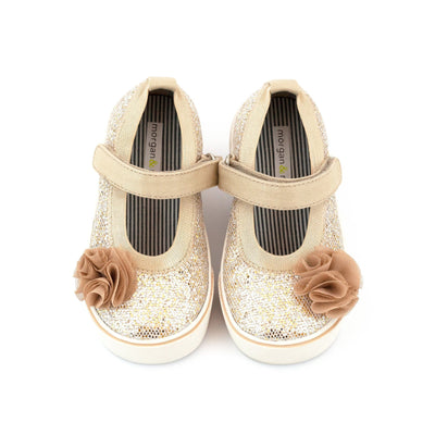 Zutano Shoe Dazzle Mary Jane Girls Shoe - Gold