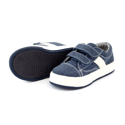 Zutano Shoe Miles Double V Kids Shoe - Navy